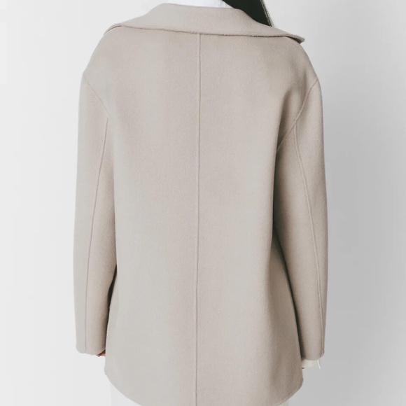 Unworn Rue Sophie Elysee Wool Hooded Jacket in Color Smoke - Picture 4 of 12